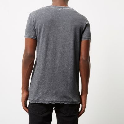 Grey burnout T-shirt